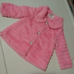 Pink Faux Fur Coat